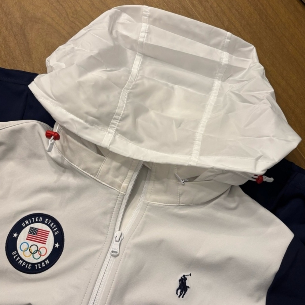 Polo Ralph Lauren White Team USA 2024 Summer Olympics Villagewear Hoodie New Med - Picture 8 of 10